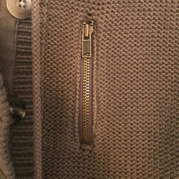 AMERICAN EAGLE ZIP/BUTTON UP HOODIE SWEATER - Picture 3 of 6